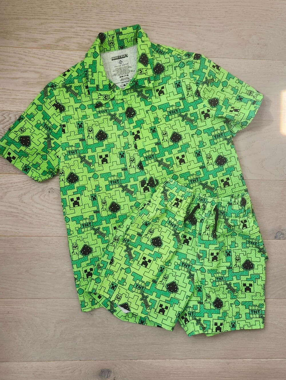Point Zero Minecraft Matching Set Boys 7-10y